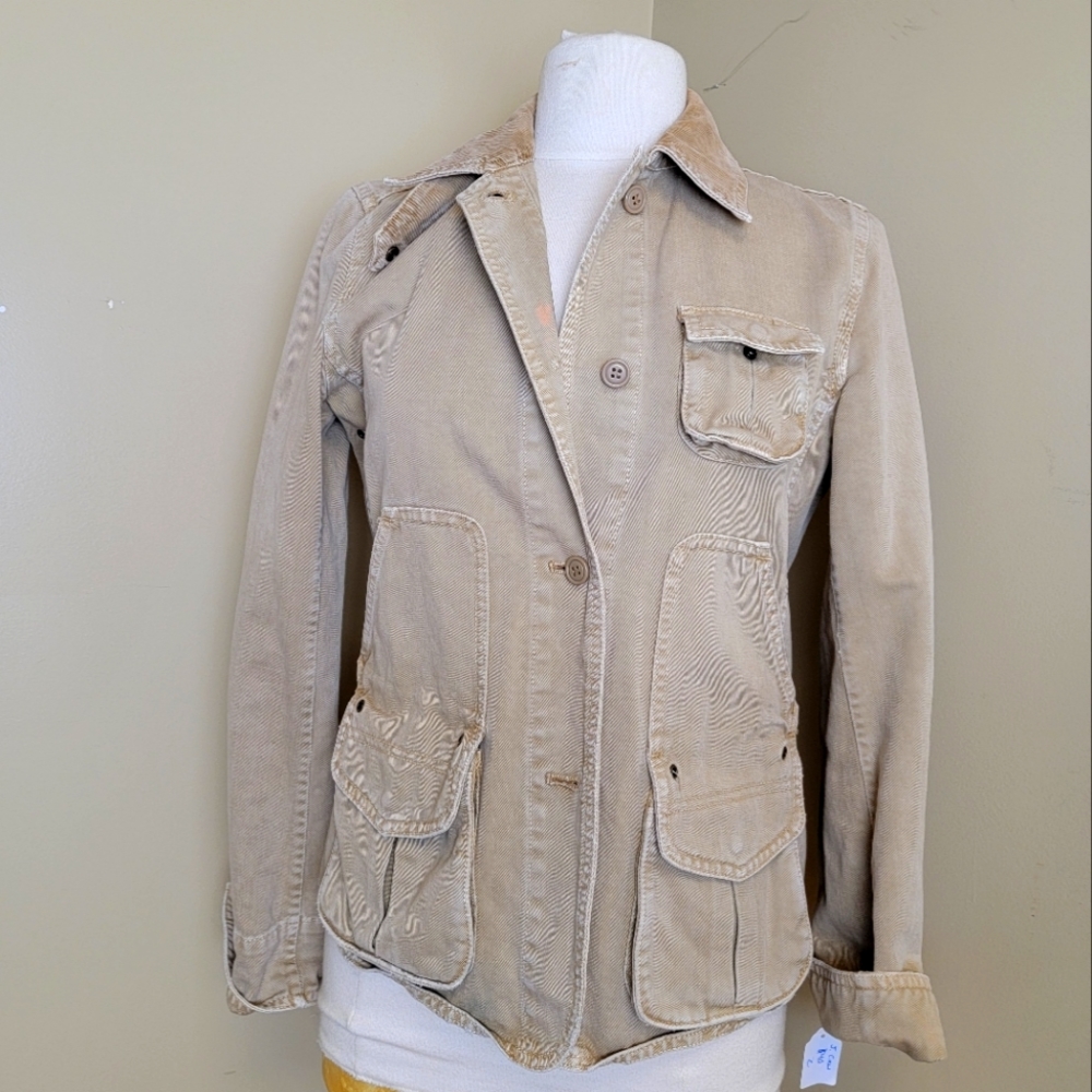 J Crew vintage cargo military jacket. Size small